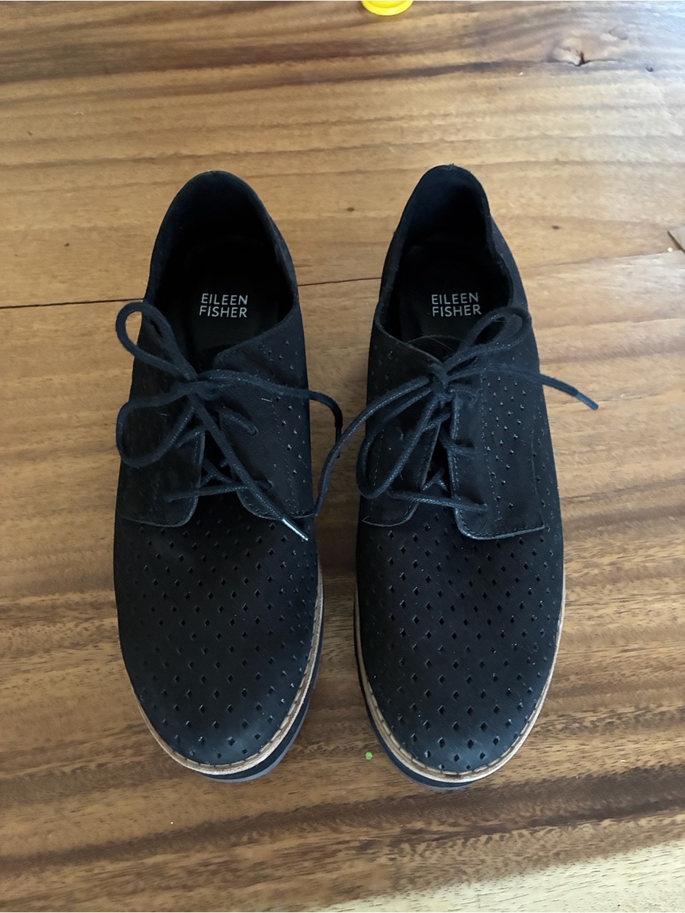 Eileen Fisher Ergo Wedge Derby Oxford SZ 7.5 - Picture 3 of 6